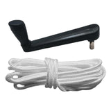 Maxbell Crank Handle Balcony Picnic Lawn Outdoor Patio Umbrella Crank Handle Black