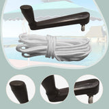 Maxbell Crank Handle Balcony Picnic Lawn Outdoor Patio Umbrella Crank Handle Gray