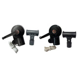 Maxbell Patio Umbrella Crank Handle Sturdy Handle Bracket for Garden Courtyard Party Gray