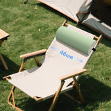 Maxbell Outdoor Folding Chair recliner Headrest 18x7x3.5inch Breathable Multipurpose Grayish Green