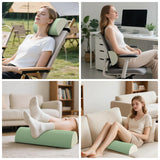 Maxbell Outdoor Folding Chair recliner Headrest 18x7x3.5inch Breathable Multipurpose Grayish Green