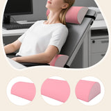 Maxbell Outdoor Folding Chair recliner Headrest 18x7x3.5inch Breathable Multipurpose Pink