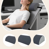 Maxbell Outdoor Folding Chair recliner Headrest 18x7x3.5inch Breathable Multipurpose Dark Grey