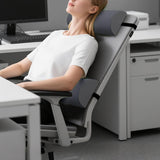 Maxbell Outdoor Folding Chair recliner Headrest 18x7x3.5inch Breathable Multipurpose Dark Grey