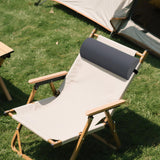 Maxbell Outdoor Folding Chair recliner Headrest 18x7x3.5inch Breathable Multipurpose Dark Grey