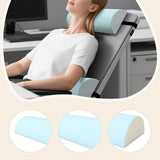 Maxbell Outdoor Folding Chair recliner Headrest 18x7x3.5inch Breathable Multipurpose Light Blue