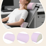 Maxbell Outdoor Folding Chair recliner Headrest 18x7x3.5inch Breathable Multipurpose Light Violet