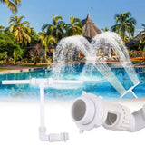 Maxbell Pool Fountain Detachable Waterfall Sprinkler for Inground Pools Patio Garden