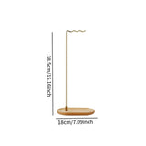 Maxbell Brush Stand Gifts with Base Versatile Chinese Wood Indoor Wind Chime Bracket Gold