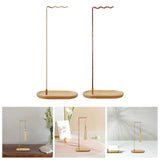 Maxbell Brush Stand Gifts with Base Versatile Chinese Wood Indoor Wind Chime Bracket Gold