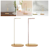 Maxbell Brush Stand Gifts with Base Versatile Chinese Wood Indoor Wind Chime Bracket Gold