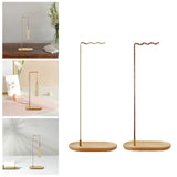 Maxbell Brush Stand Gifts with Base Versatile Chinese Wood Indoor Wind Chime Bracket Gold