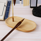 Maxbell Brush Stand Gifts with Base Versatile Chinese Wood Indoor Wind Chime Bracket Gold