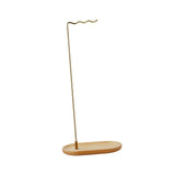 Maxbell Brush Stand Gifts with Base Versatile Chinese Wood Indoor Wind Chime Bracket Gold