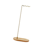 Maxbell Brush Stand Gifts with Base Versatile Chinese Wood Indoor Wind Chime Bracket Gold