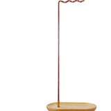 Maxbell Brush Stand Gifts with Base Versatile Chinese Wood Indoor Wind Chime Bracket Rose Gold