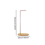 Maxbell Brush Stand Gifts with Base Versatile Chinese Wood Indoor Wind Chime Bracket Rose Gold