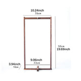 Maxbell Wind Chime Stand Portable Windchime Holder for Meditation Wedding Event Home 26cmx50cm
