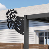 Maxbell 2D Peeping Metal Art Artwork Decorative Garden Decor for Patio Entryway Lawn Chicken