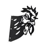 Maxbell 2D Peeping Metal Art Artwork Decorative Garden Decor for Patio Entryway Lawn Chicken