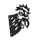 Maxbell 2D Peeping Metal Art Artwork Decorative Garden Decor for Patio Entryway Lawn Chicken