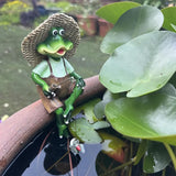 Maxbell Frog Garden Statue Creative Collectible Ornament Garden Sculpture Home Decor