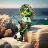 Maxbell Frog Garden Statue Creative Collectible Ornament Garden Sculpture Home Decor