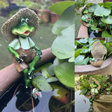 Maxbell Frog Garden Statue Creative Collectible Ornament Garden Sculpture Home Decor