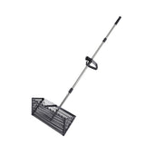 Maxbell Sand Rake Long Handle Heavy Duty Easy Cleanup Large Carbon Steel Cat Scooper Black