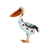 Maxbell Pelican Statue Iron Art Simulation Garden Sculpture for Lawn Flower Bed Pond