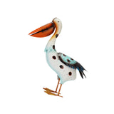 Maxbell Pelican Statue Iron Art Simulation Garden Sculpture for Lawn Flower Bed Pond