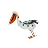 Maxbell Pelican Statue Iron Art Simulation Garden Sculpture for Lawn Flower Bed Pond