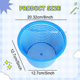 Maxbell Pool Skimmer Basket 8'' Top Effective Strainer Basket for Bathtub Pool Hotel