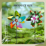 Maxbell 2 Pieces Wind Spinners Kids Toys Windmill for Patio Courtyard Garden