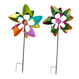Maxbell 2 Pieces Wind Spinners Kids Toys Windmill for Patio Courtyard Garden