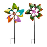 Maxbell 2 Pieces Wind Spinners Kids Toys Windmill for Patio Courtyard Garden