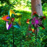 Maxbell 2 Pieces Wind Spinners Kids Toys Windmill for Patio Courtyard Garden