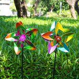 Maxbell 2 Pieces Wind Spinners Kids Toys Windmill for Patio Courtyard Garden