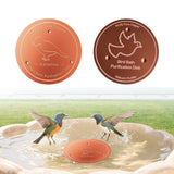 Maxbell Bird Bath Copper Disk for Birdbaths Bowls Easy to Use Outdoor Use All Season Standing Bird