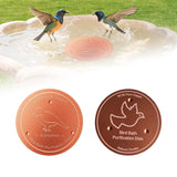 Maxbell Bird Bath Copper Disk for Birdbaths Bowls Easy to Use Outdoor Use All Season Standing Bird