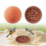 Maxbell Bird Bath Copper Disk for Birdbaths Bowls Easy to Use Outdoor Use All Season Standing Bird