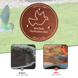 Maxbell Bird Bath Copper Disk for Birdbaths Bowls Easy to Use Outdoor Use All Season Flying Bird