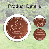 Maxbell Bird Bath Copper Disk for Birdbaths Bowls Easy to Use Outdoor Use All Season Flying Bird