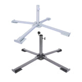 Maxbell Foldable Patio Umbrella Stand Anchor Beach Umbrella Base for Pool Grass Lawn Black