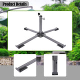 Maxbell Foldable Patio Umbrella Stand Anchor Beach Umbrella Base for Pool Grass Lawn Black