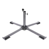 Maxbell Foldable Patio Umbrella Stand Anchor Beach Umbrella Base for Pool Grass Lawn Black