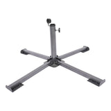 Maxbell Foldable Patio Umbrella Stand Anchor Beach Umbrella Base for Pool Grass Lawn Black
