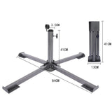 Maxbell Foldable Patio Umbrella Stand Anchor Beach Umbrella Base for Pool Grass Lawn Black