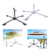 Maxbell Foldable Patio Umbrella Stand Anchor Beach Umbrella Base for Pool Grass Lawn Black