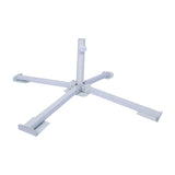 Maxbell Foldable Patio Umbrella Stand Anchor Beach Umbrella Base for Pool Grass Lawn White
